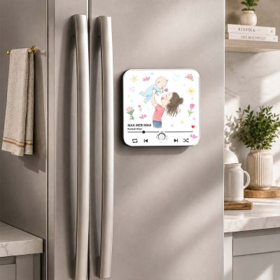 Birthday Gift for Mom Musical Fridge Magnet with Rechargeable Battery & On/Off Button for Mummy Music Player Fridge Magnet